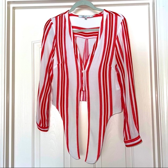 Lovers and Friends x REVOLVE Carmine Top in Red Stripe - Picture 4 of 4